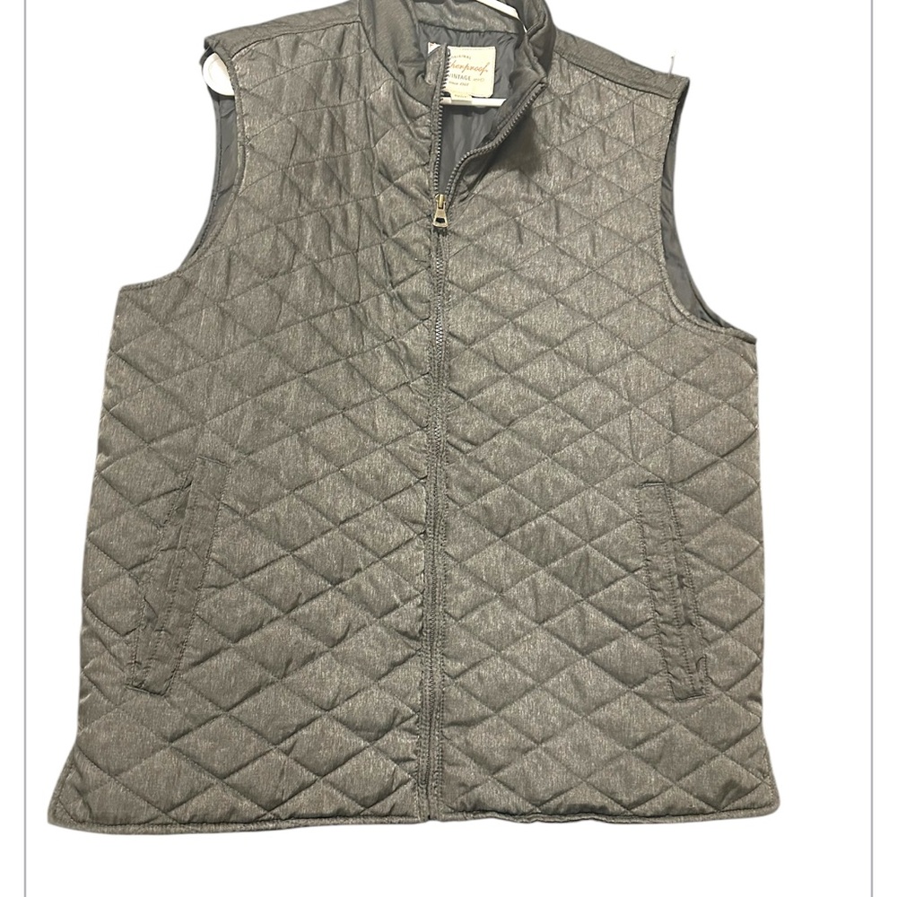 Men's Quilted Gray Vest